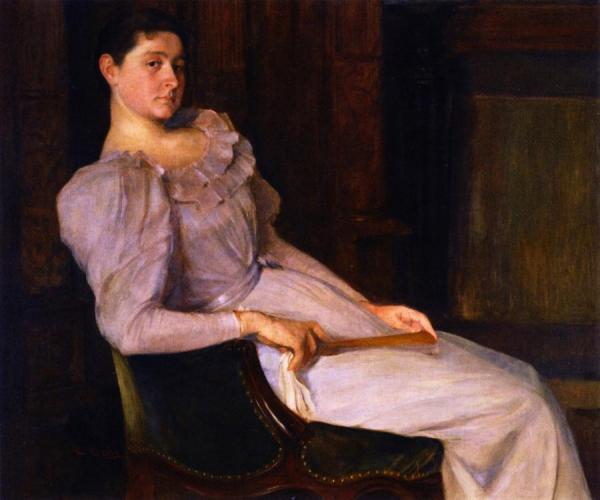 Girl In White by Christian Krohg