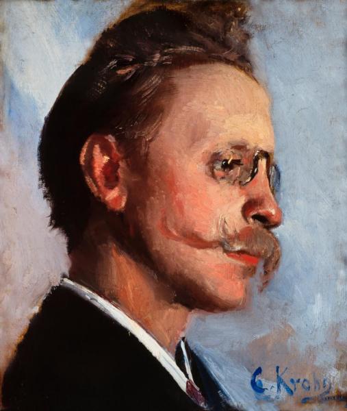 Otto Benzon by Christian Krohg Oil Painting Reproductions