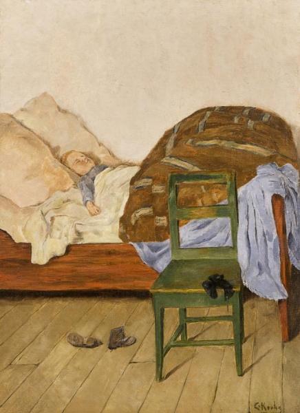 Sleeping Child by Christian Krohg