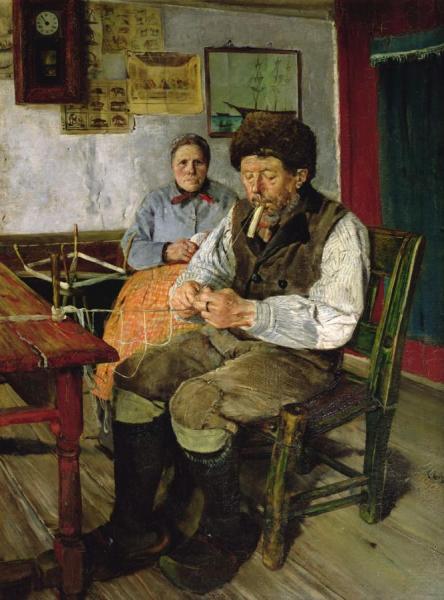 The Net Mender by Christian Krohg