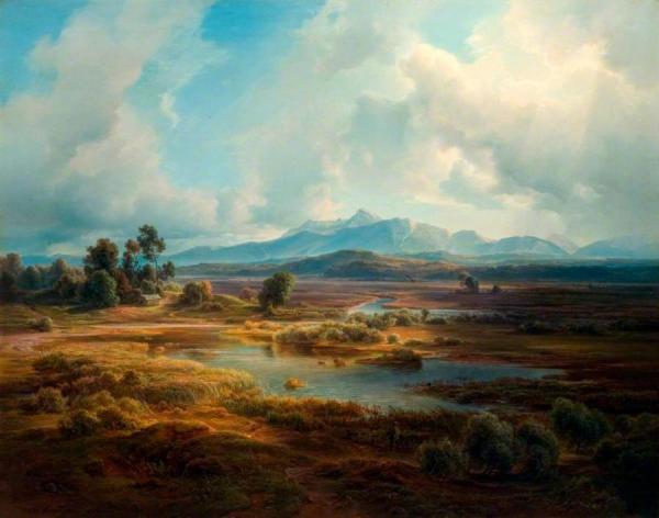 Alpine Landscape by Christian Morgenstern Oil Painting Reproductions