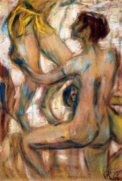 A Game On The Beach by Christian Rohlfs