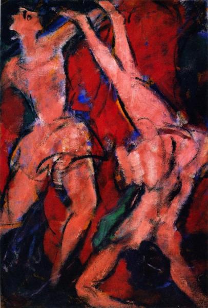 Acrobats by Christian Rohlfs