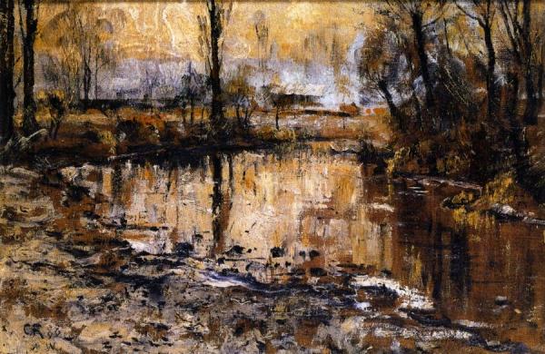 Autumn Evening On The Ilm by Christian Rohlfs