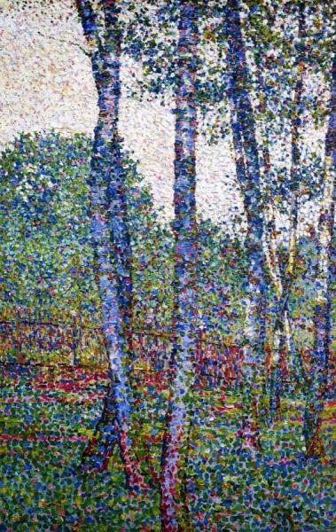 Birches By The Garden Fence by Christian Rohlfs