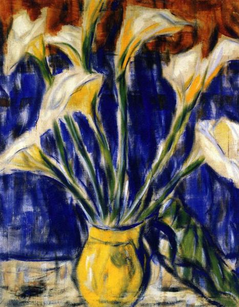 Calla Lilies by Christian Rohlfs Oil Painting Reproductions