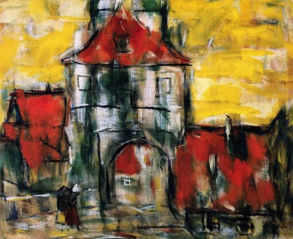 City Gate In Dinkelsbühl by Christian Rohlfs