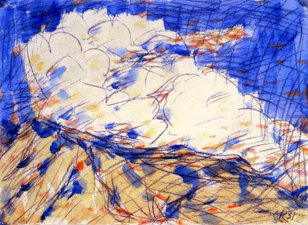 Clouds On A Mountain Top by Christian Rohlfs