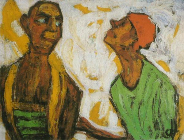 Conversation De Clowns by Christian Rohlfs