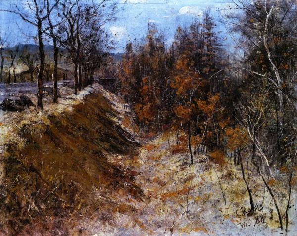 Der Wilde Graben Neben Der Chaussee by Christian Rohlfs