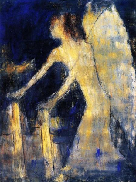 Engel, Der Licht In Die Gräber Trägt by Christian Rohlfs