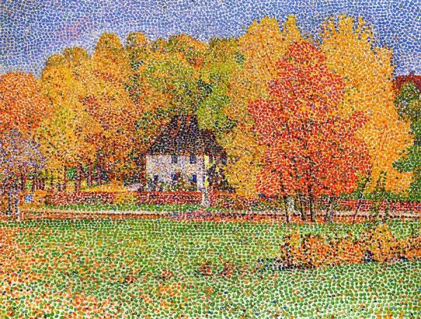 Goethes Gartenhaus Im Weimarer Park by Christian Rohlfs Oil Painting Reproductions