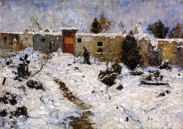 Graveyard In Winter by Christian Rohlfs