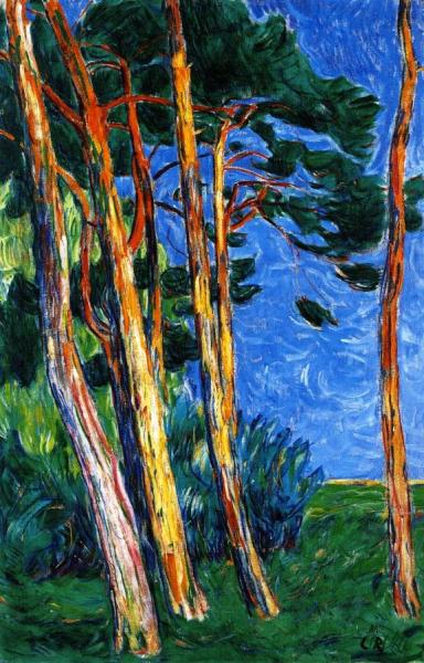 Group Of Pines by Christian Rohlfs