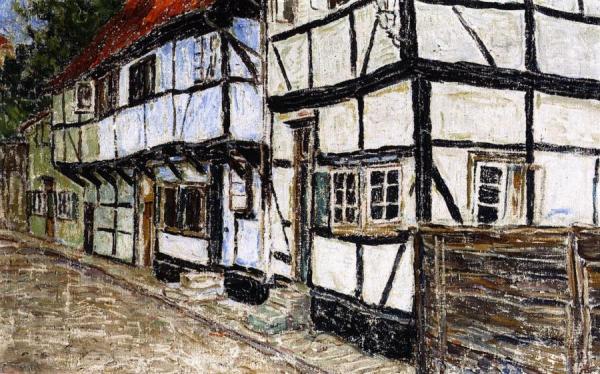 Half Timbered Houses by Christian Rohlfs