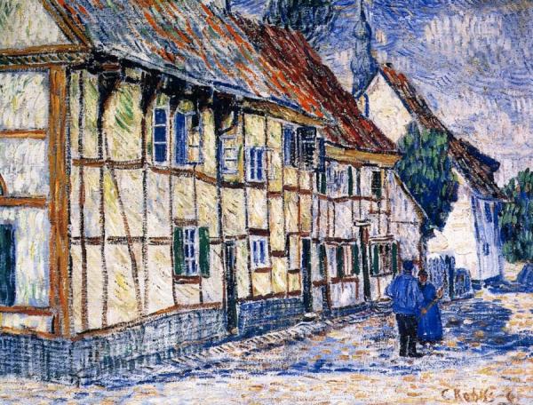 Houses In Soest by Christian Rohlfs