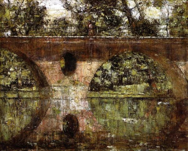 Ilmbrücke In Weimar by Christian Rohlfs