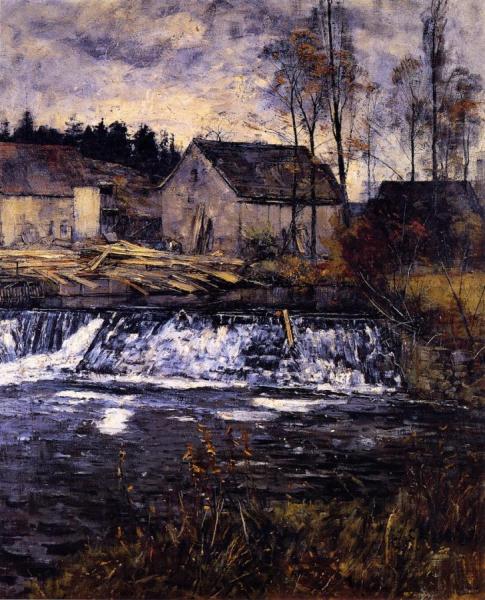 Sawmill On The Ilm In Ehringsdorf by Christian Rohlfs