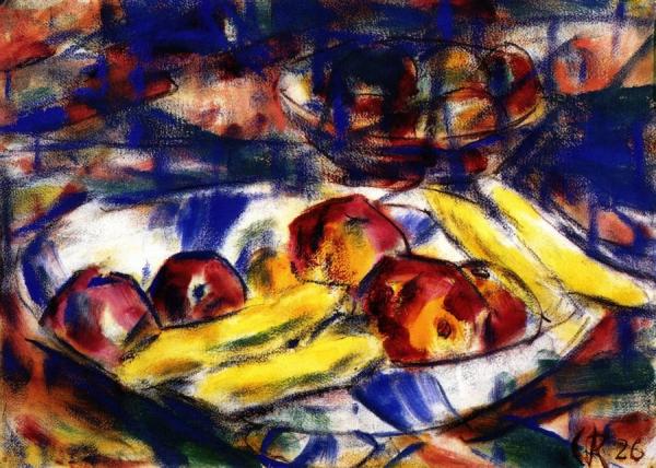 Still Life With Fruit by Christian Rohlfs