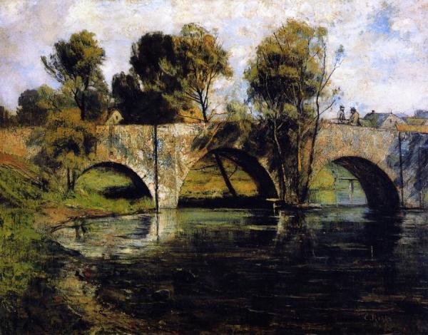 The Ilmbrücke In Upper Weimar by Christian Rohlfs