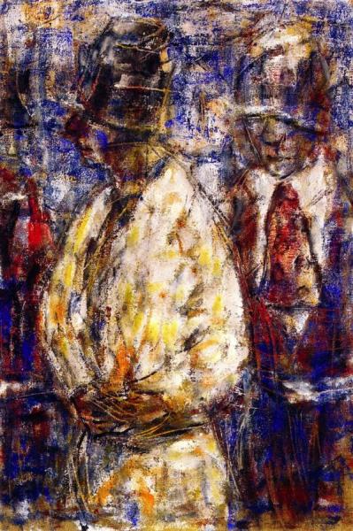 Two Figures by Christian Rohlfs