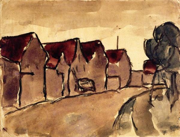 Village Street by Christian Rohlfs