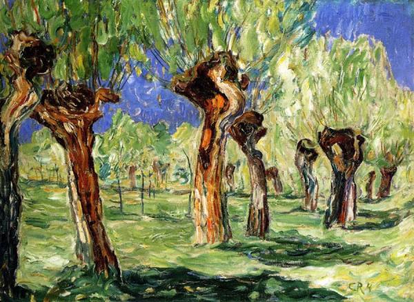 Weiden In Spring by Christian Rohlfs Oil Painting Reproductions