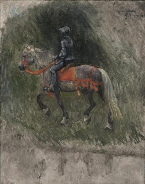 Study Of Ola Velland by Christian Skredsvig Oil Painting Reproductions