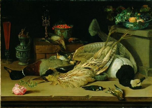 Still Life With Dead Birds by Christoffel Van Den Berghe