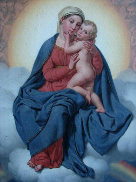 The Virgin With Child by Christoffer Wilhelm Eckersberg Oil Painting Reproductions