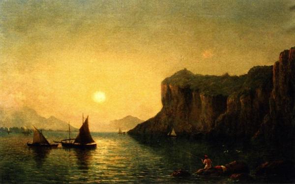 Bay Of Naples From Capri by Christopher Pearse Cranch