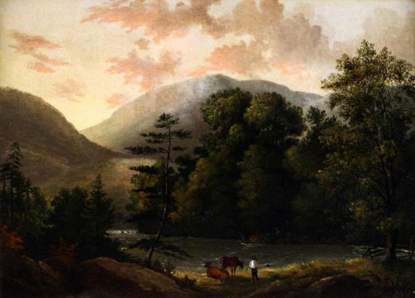 Man With Two Cows by Christopher Pearse Cranch