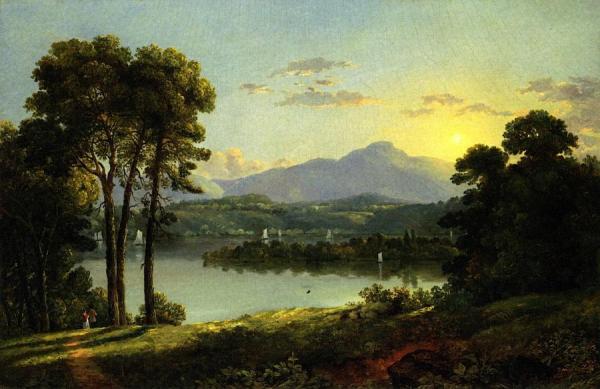 View On The Hudson by Christopher Pearse Cranch