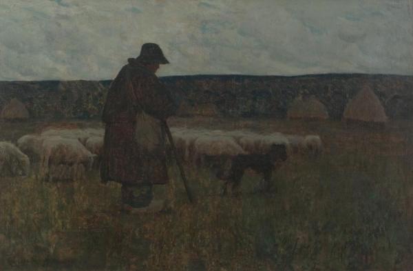 A Shepherd And His Flock by Clarence Gagnon
