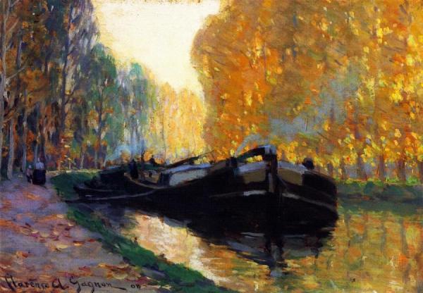 Canal Boat by Clarence Gagnon