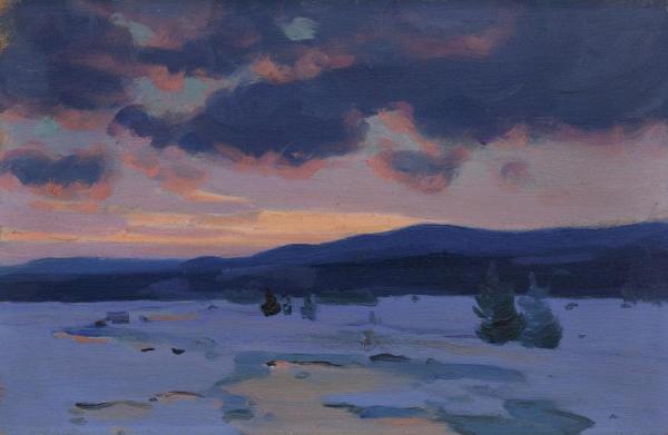 CrÉpuscule D'hiver by Clarence Gagnon