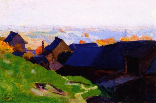 Farmstead, Baie-saint-paul by Clarence Gagnon