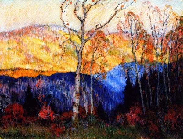 Golden Autumn, Laurentians by Clarence Gagnon