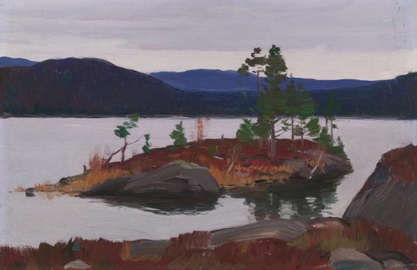 Lac Nissedal (telemark) Norvege by Clarence Gagnon