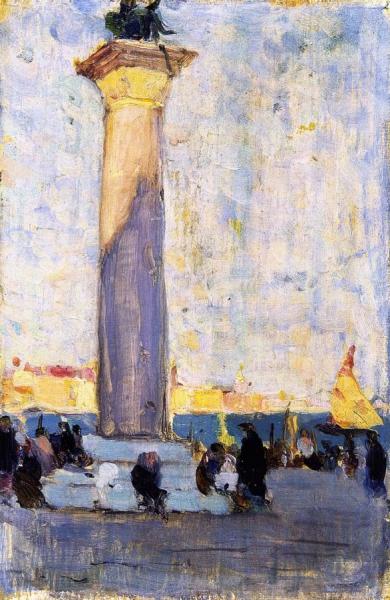 Last Rays, La Piazzetta, Venice by Clarence Gagnon
