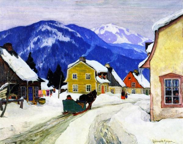 Laurentian Village by Clarence Gagnon