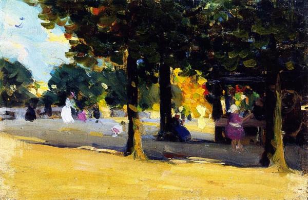 Luxembourg Gardens. Paris by Clarence Gagnon