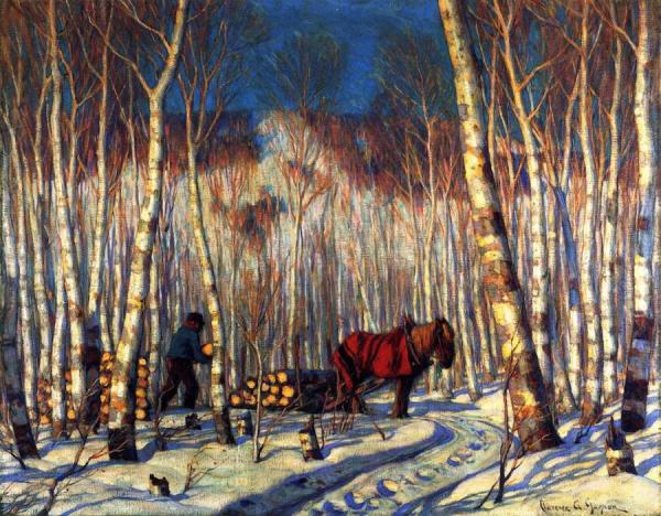 March In The Birch Woods by Clarence Gagnon
