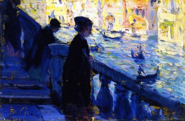 On The Rialto, Venice by Clarence Gagnon