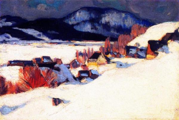 Rang Saint-laurent, Baie-saint-paul by Clarence Gagnon