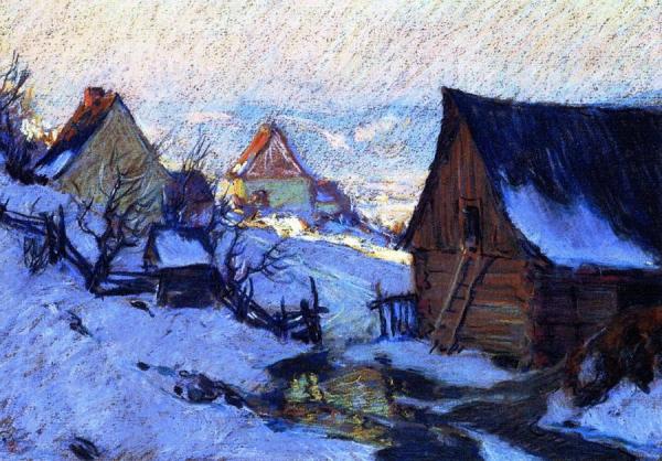 Spring Thaw, Baie-saint-paul by Clarence Gagnon