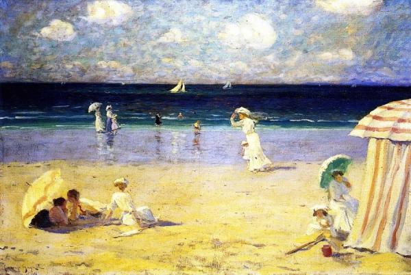 Summer Breeze At Dinard by Clarence Gagnon