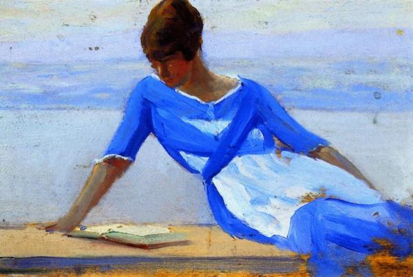 The Painter's Young Wife, Ile D'orléans by Clarence Gagnon