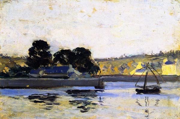 The River Rance At La Hisse by Clarence Gagnon
