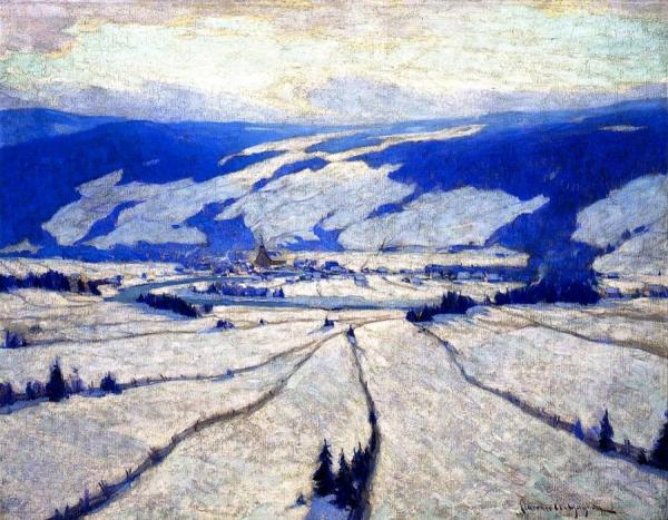 The Valley In December by Clarence Gagnon